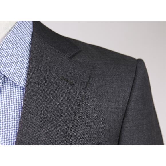Suitsupply Napoli Solid Gray 2-Btn Super 110's Wool Blazer Jacket 36R - Picture 4 of 11